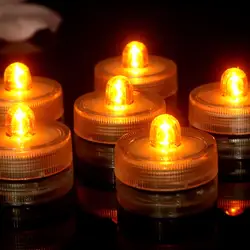 12 шт. в упаковке, светодидный фонарь для дайвинга плавающие свечи плавающие электронный Водонепроницаемая свеча воды декоративные Дайвинг