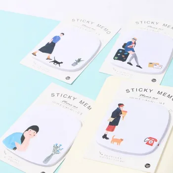 

4pcs N paste the paste 100 life Memo Pad