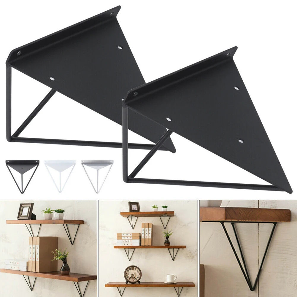 

2Pcs New Modern Home Durable Wall Mounted Stable Shelf Support Leg Bedroom Living Room Stand Holders Shelf Wall Bracket