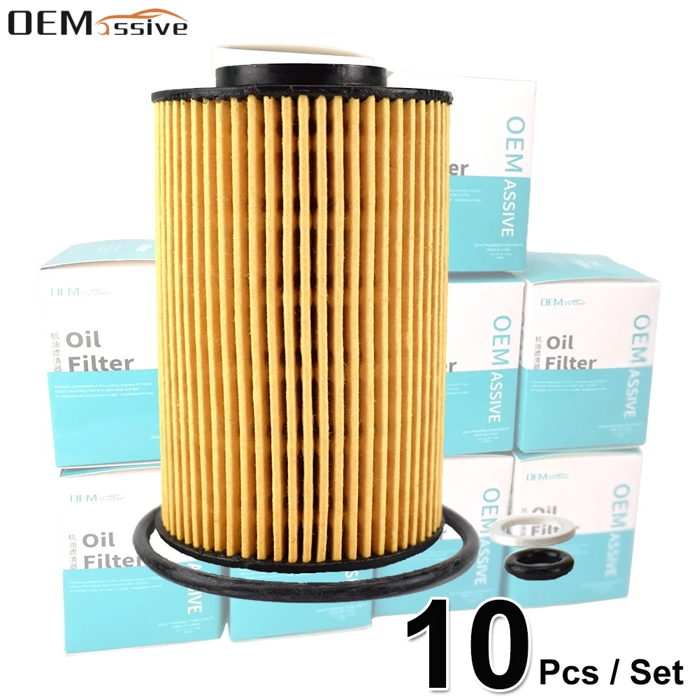 

Set Of 10, 26320-3C250 Oil Filters For Hyundai Accent Elantra GT Centennial Genesis i20 Kia Carens Rio Optima Venga PRO CEE'D