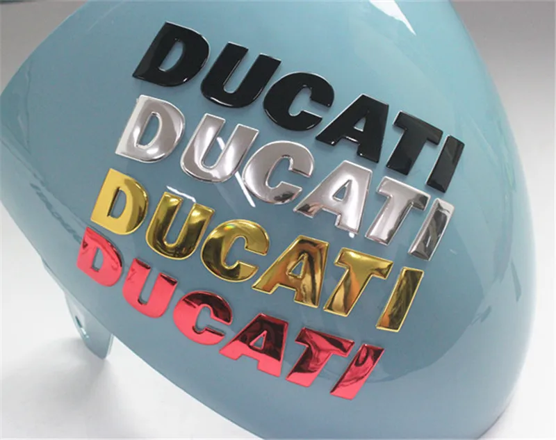 3d наклейка для мотоцикла Логотип Ducati красный черный золотой желтый серебристый