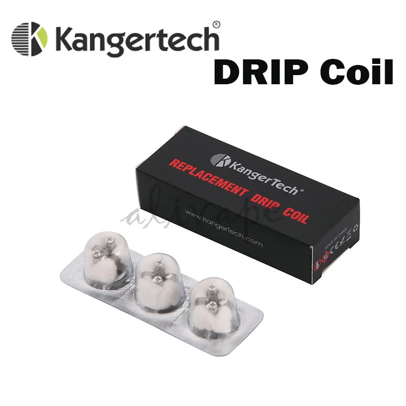 3pcslot Original Kanger DripCoil Kangertech Replacement Drip Coil 0.2ohm Organic Cotton Subdrip Coils For Kanger Dripbox Kit