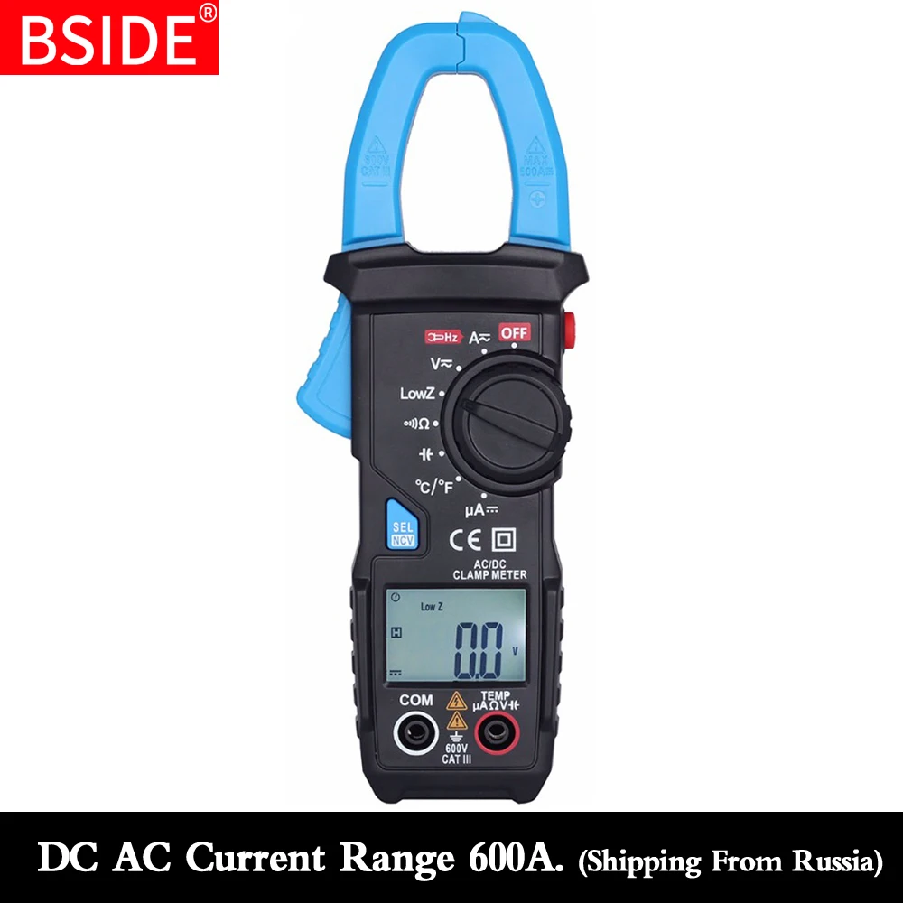

BSID 600A AC Current Digital Clamp Meter With Backlight
