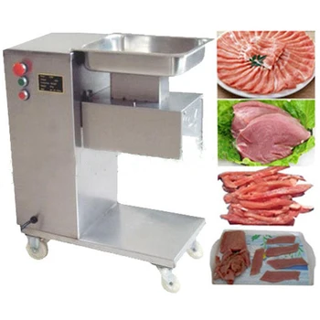 

Stainless Commercial Meat Slicer Meat Cutting Machine Cutter 500kg/Hour 870002 870007