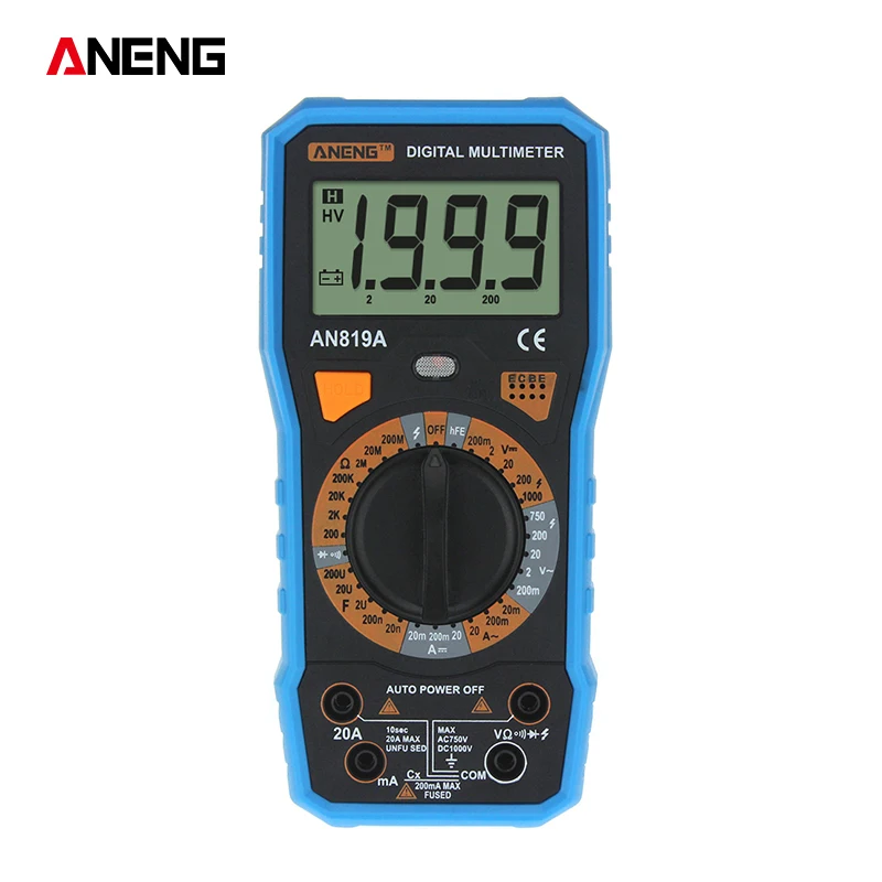 ANENG AN819A Цифровой мультиметр 16 в 1 Тесты линии AC/DC Подсветка Напряжение измеритель