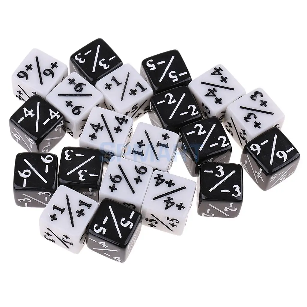20x Six Sided Fraction Dice for Addition Subtraction Multiplication Division