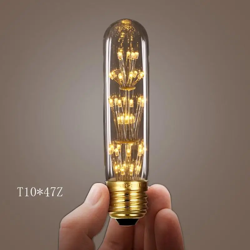 LumiParty 220 V Ретро стиль Светодиодный лампа фейерверк декоративная для