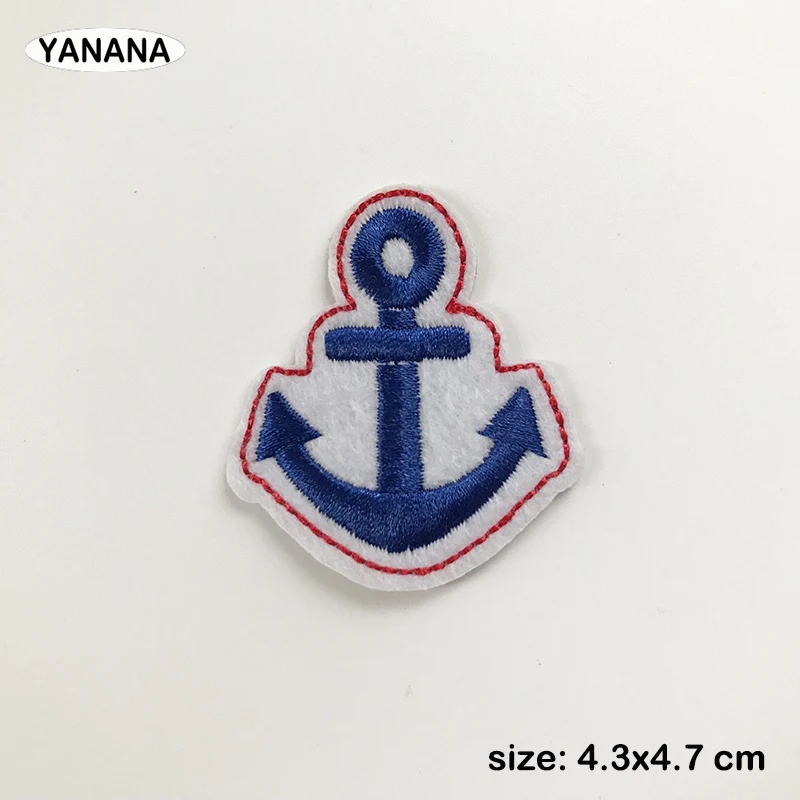 

Sailing Seaman captain badge Paste Patch for Clothing Iron on Embroidered