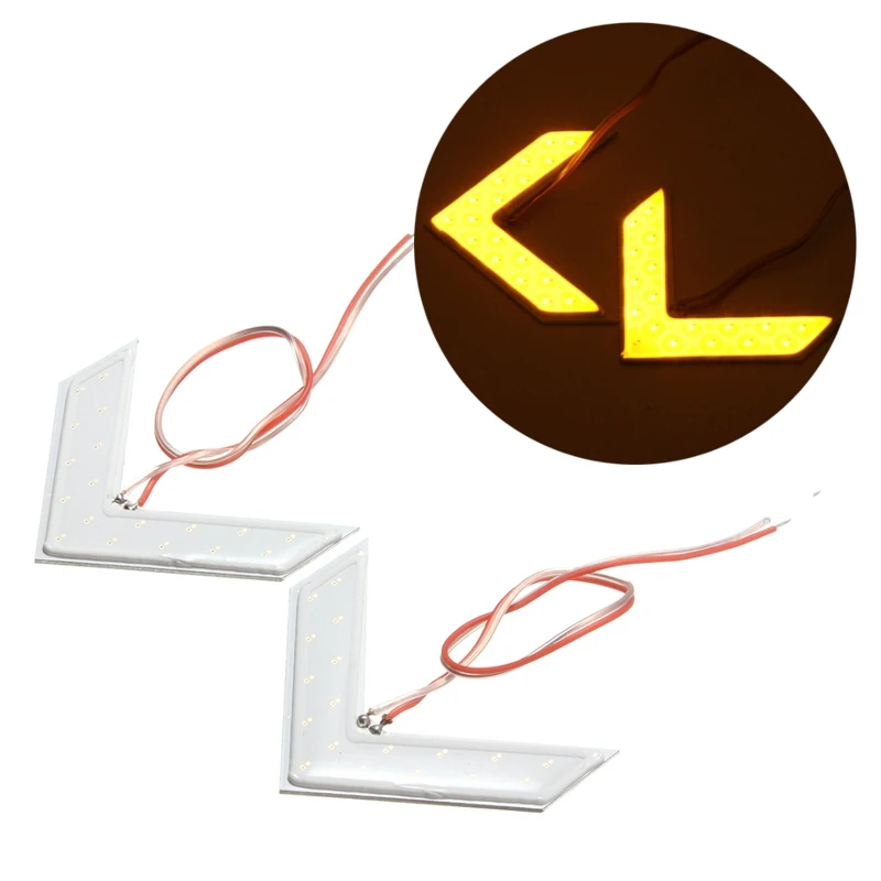 2x17 SMD Автомобильный светодиодный поворотник COB со стрелками светильник скрытия