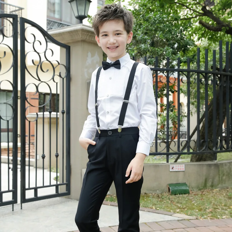 Dollplus/Новинка года; Детский костюм для мальчиков; костюм для свадьбы; деловой костюм для мальчиков(рубашка+ штаны); Enfant Garcon Mariage Disfraz