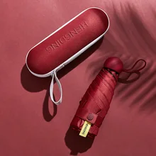 Легкий солнцезащитный Зонт женский анти-УФ Зонт Карманный солнцезащитный Зонт портативный мини 18 см зонтик Paraguas Modis