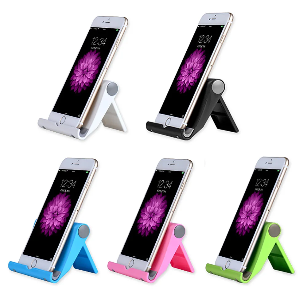 Universal Solid Color Desktop Foldable Adjustable Stand Holder for Cell