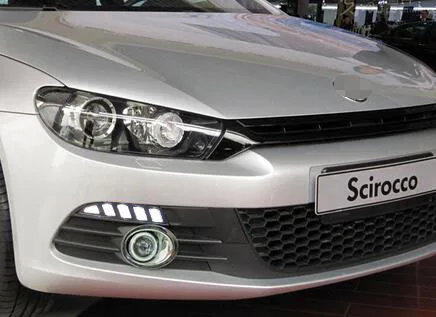 Для Volkswagen Scirocco 2011 2012 2013 желтый сигнал поворота стиль реле Водонепроницаемый 12 V авто светодиодный дневные ходовые огни дневного света