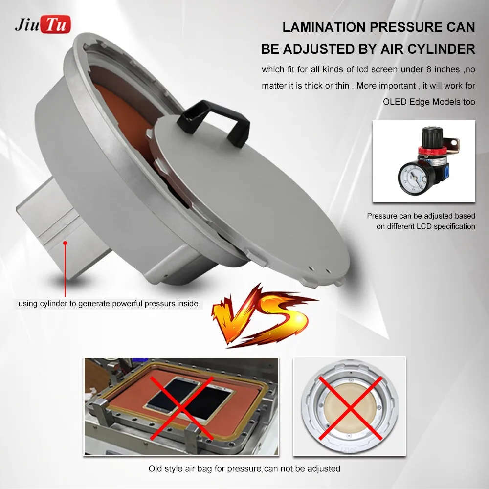 Вакуумное ОСА Ламинирование восстановление трещины ЖК-Ремонт машины для изогнутого экрана Ремонт для samsung S8 S9 и Iphone X JiuTu