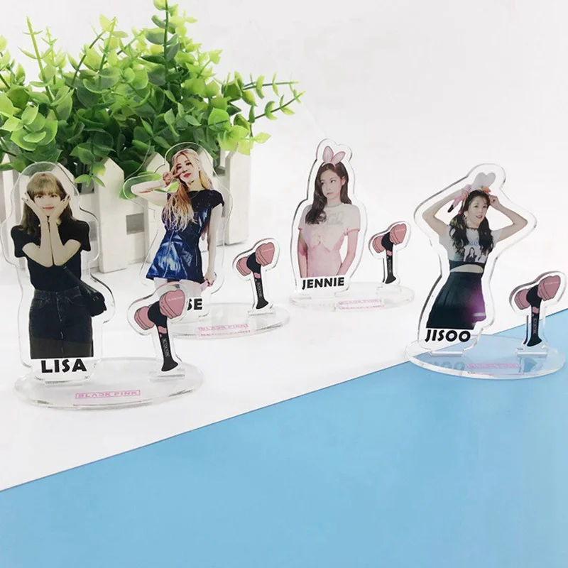 BLACKPINK Acrylic Kill This Love Lisa Jennie Standing Action Table Decor Transparent Desktop Decoration