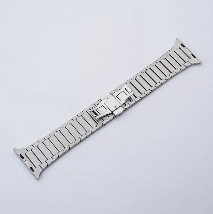 Ремешок из нержавеющей стали для apple watch, 42 мм, 38 мм, 44 мм, 40 мм, металлическая пряжка-бабочка, ремешок для часов iwatch, браслет 5/4/3/2/1