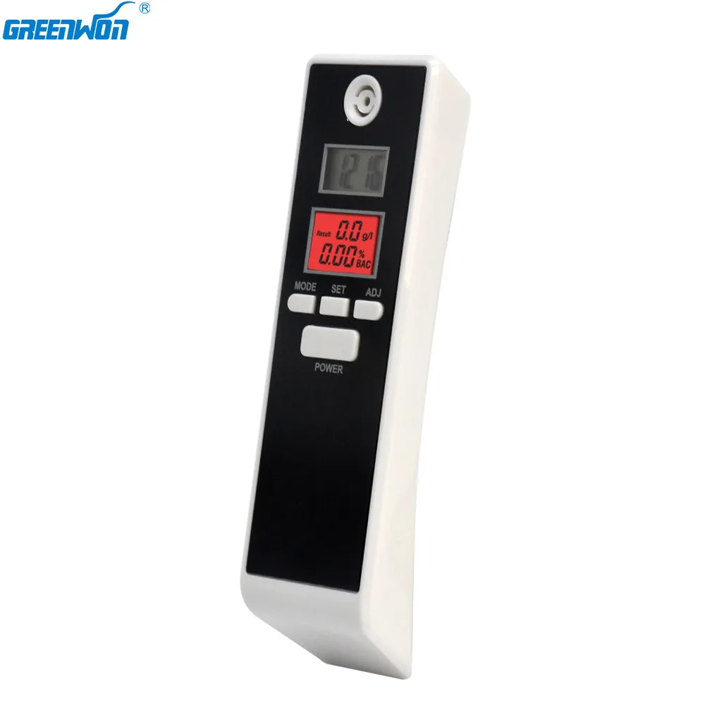 

GREENWON Double LCD display alcohol tester breathalyzer breath Alcohol Detector, alcohol tester breathalyzer lock box