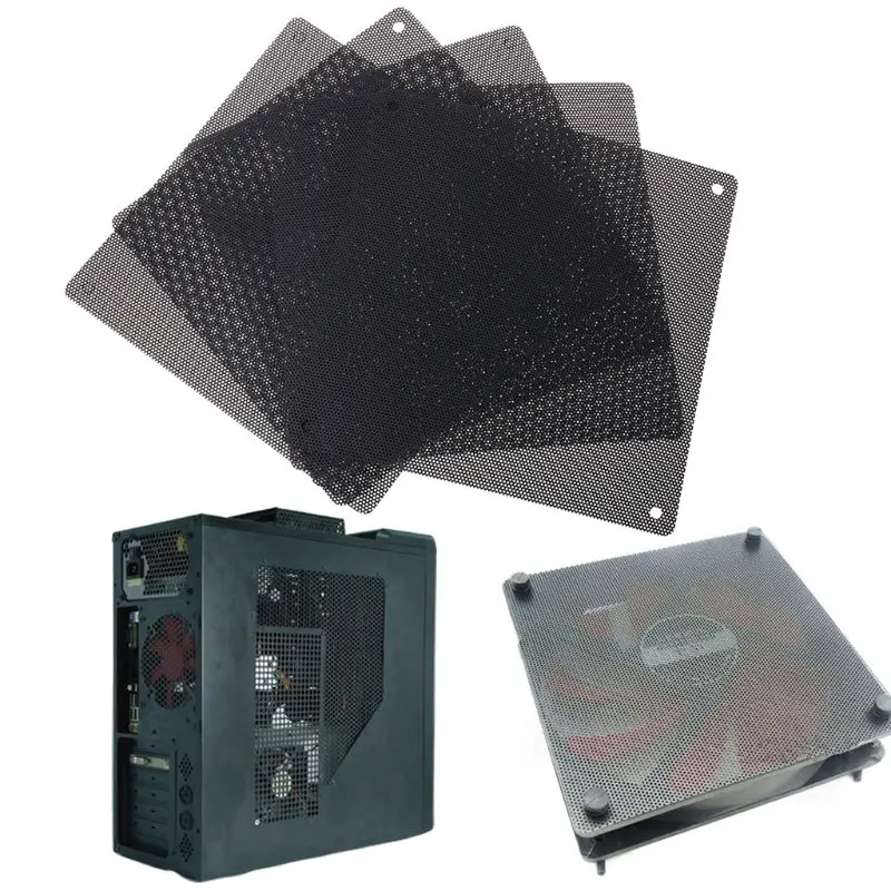 

5PCS PC Computer Case Fan Cooler Dust Filter Dustproof Mesh 140mm/120mm Cuttable PVC Black
