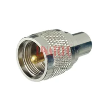 RF 50 Ом Латунь Прямой pl259 штекер UHF для fme штыревой разъем