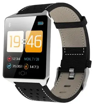 IP68 Смарт-часы для мужчин CK19 умный Браслет сердечный ритм smartwatch фитнес-трекер умный Браслет reloj спортивные часы для ios android - Цвет: Серебристый