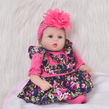 

Reborn dolls for girls 18"43cm Bebes reborn silicone baby reborn dolls gift cotton body bebes reborn realista bonecas
