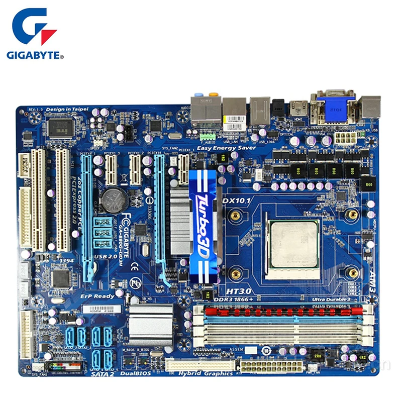 

Gigabyte GA-880G-UD3H Motherboard For AMD 880G DDR3 USB2.0 16GB SATA II Socket AM3 880G UD3H Desktop Mainboard Systemboard Used