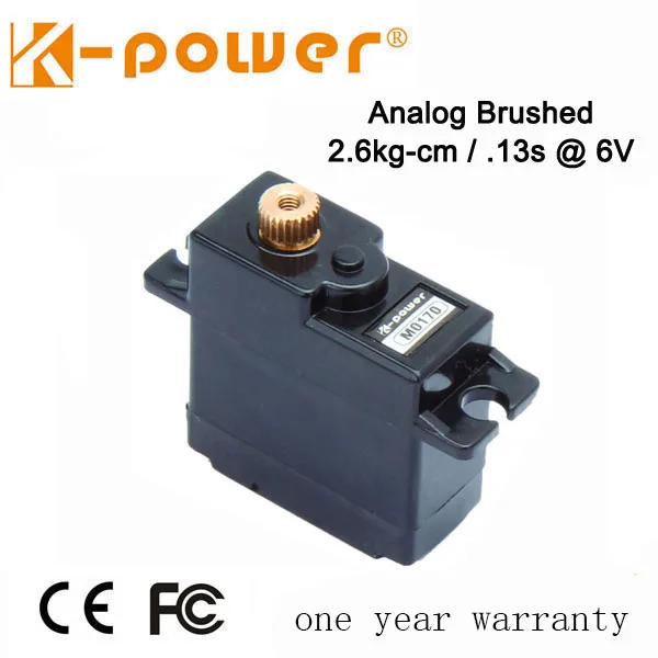K power M0170 2kg Мини Аналоговый сервопривод rc плоский 17g металлический