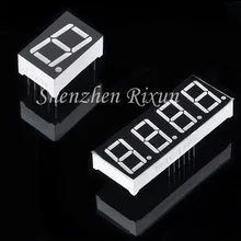 0,5" дюймовый 1 бит 7 сегмент и 4-значный 7-сегментный красный светодиодный Дисплей цифровая трубка Пластик металлический общий анод для Arduino UNO R3
