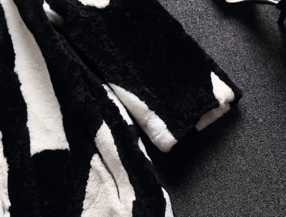 100% натуральный овечий мех пальто куртка одежда зима уникальный|sheared fur coat|lamb furfur