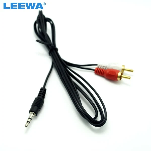 

LEEWA 3.5mm Audio Jack (Male) to 2-RCA Male Audio Converter #CA3826