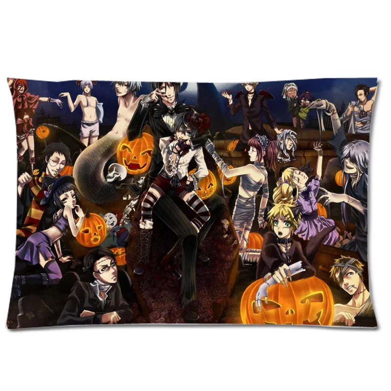 Amazing Anime Cartoon Black Butler Pillow Case!standard 20"x30" Rectangle Zippered Pillowcase