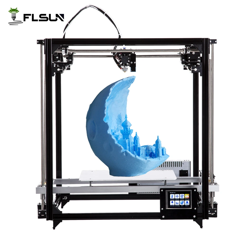 Schiff Von Russische Große Druck Bereich 260*260*350mm 3D Drucker kit mit Auto Nivellierung und Erhitzt bett Eine rolle filament Billig