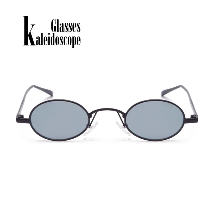 

Kaleidoscope Glasses Small Round Sunglasses Brand Designer Eyeglasses Metal Frame Eyewears Retro Oval Sun Glasses for Women