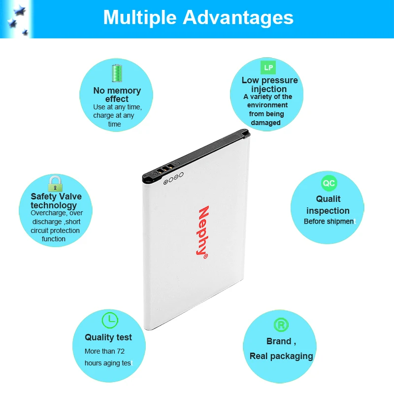 100% Оригинальный аккумулятор Nephy для Samsung Galaxy S4 mini i9190 i9192 GT 1900mAh 2019 новый