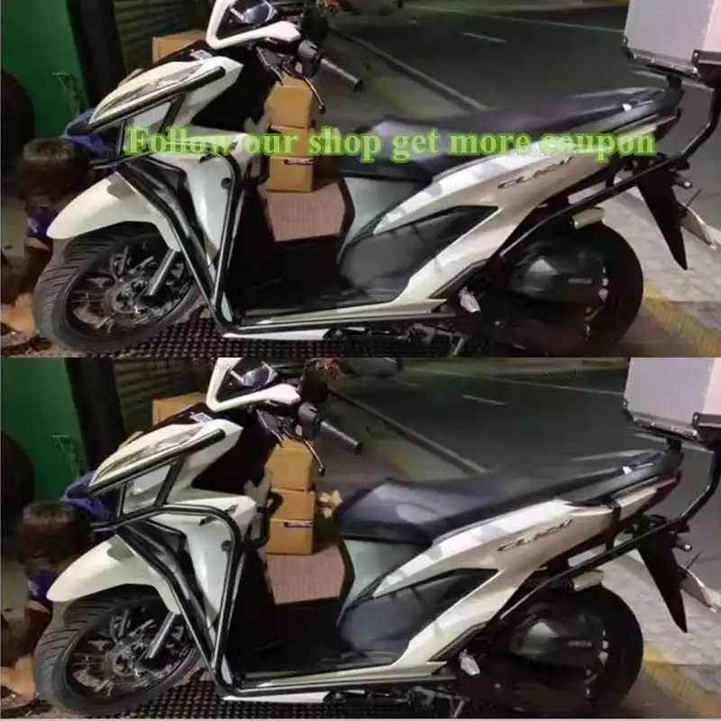 Modified Motorcycle Click Full Armor Crash Guard Bumper Side Guard Buffer Bar Protector For Honda Click 125i 150i Vario 18 19 Bumpers Chassis Aliexpress