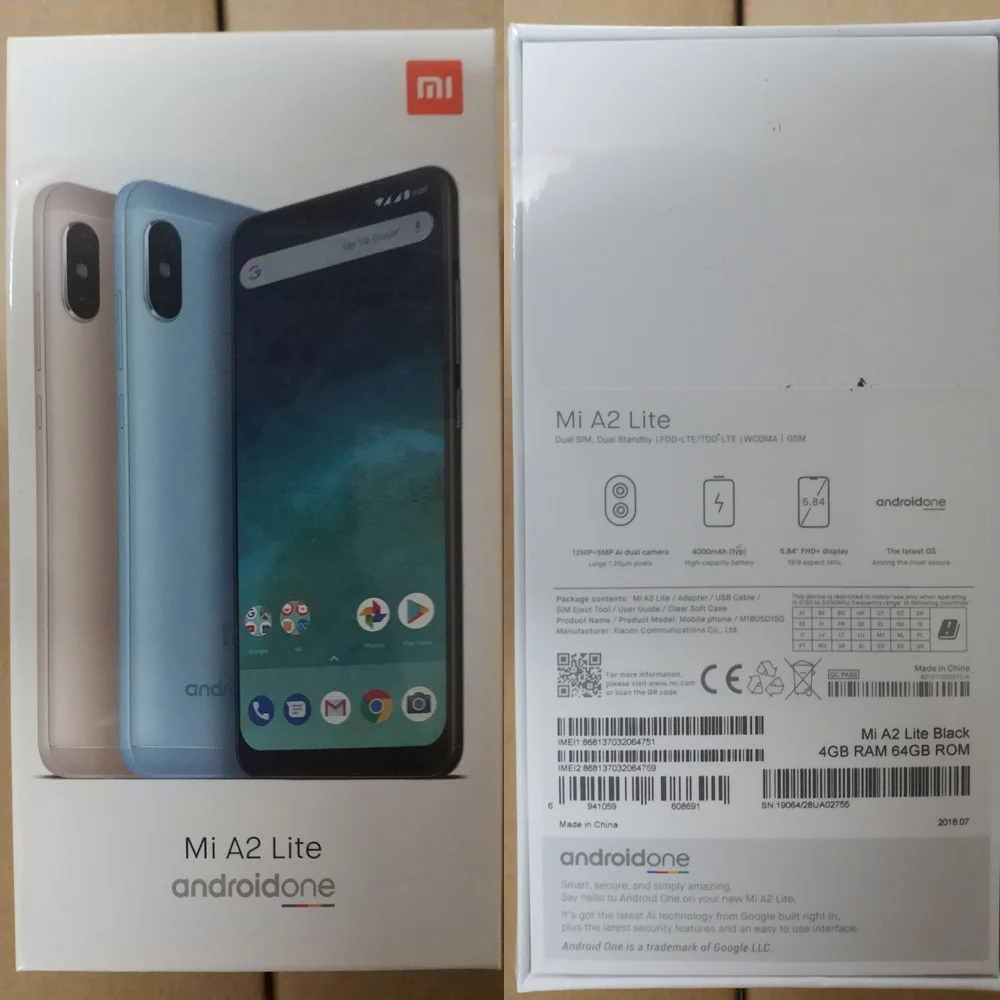 Original Global Version Xiaomi Mi A2 Lite 4GB 64GB 5.84\