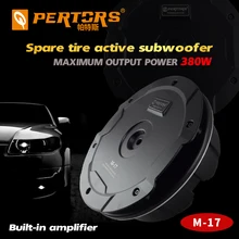 Altavoz de Audio para coche, amplificador de potencia incorporado para neumático de repuesto, máx. 380W, bafle de graves puro