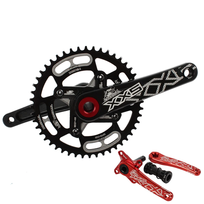 

SNAIL Mtb Bike Crank 170 mm With Narrow Wide Chainring Aluminum 7075 CNC Bike Crankset 44/46/50/52 T Bike Parts