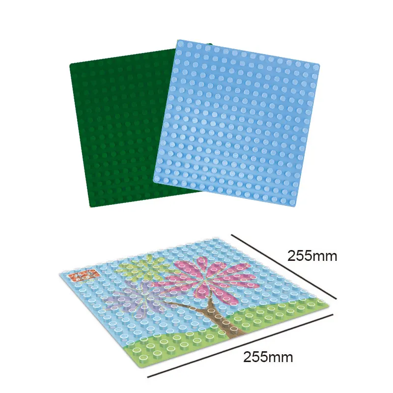 

16*16 Dots Base Plate for Large Bricks Baseplate Board Compatible Legoe DIY Building Blocks Toys For Children