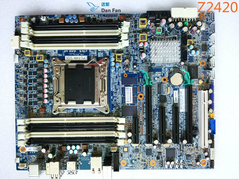 618236 001 For BiNFUL HP WorkStation Z420 Motherboard 619557 001 X79