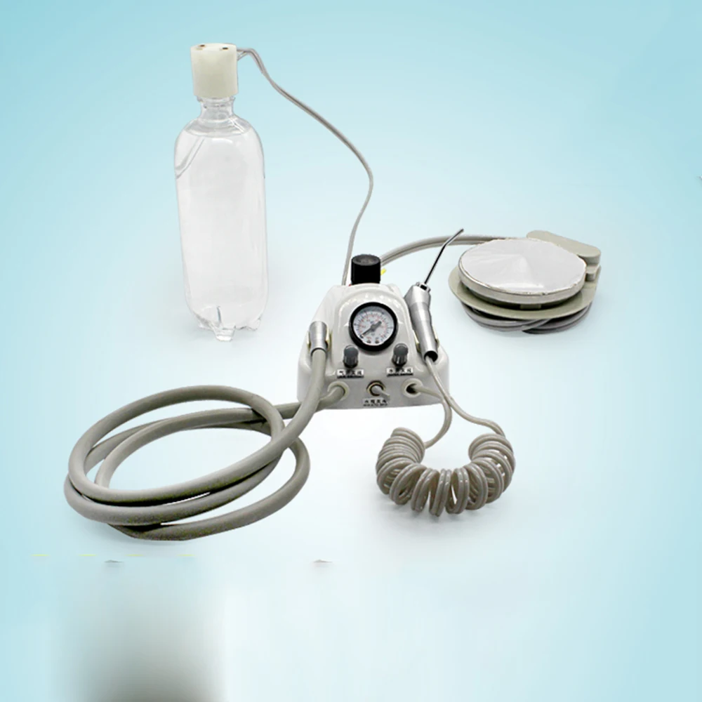 

Dental Lab Aluminum alloy Portable one Turbine Unit Air Compressor 3 way straw for dentist