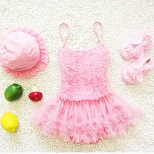 Обувь для девочек лето сладкая принцесса с тонкими лямками купальник, Обувь для девочек пачка Купальник, 5 шт./лот wz12