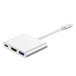 Док-станция type c к hdmi type-c к HDMI + USB + PD воспроизведение видео мобильный телефон зарядка жесткий диск Передача данных