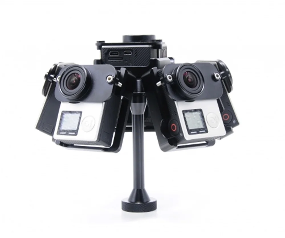 PG4-6F 360 Degree VR Panoramic Rig bracket mount For 6 heads GoPro Hero3 3+ 4 camera vibration during shooting