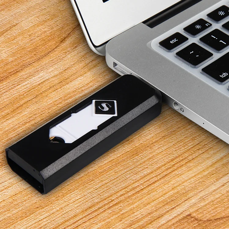 USB Электронная аккумуляторная батарея беспламенная Автомобильная зажигалка без