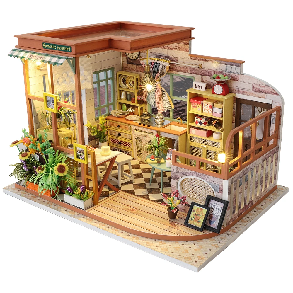 Cutebee Casa Doll House Furniture Miniatur Dollhouse Diy Rumah Miniatur Kamar Kotak Theatre Mainan Untuk Anak Casa Rumah Boneka S03b Rumah Boneka Aksesoris Aliexpress