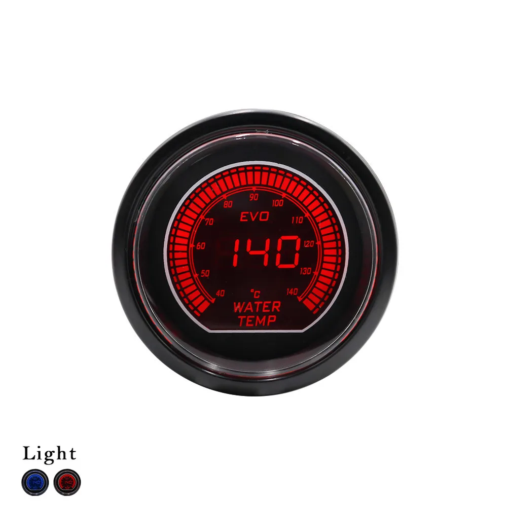 52 мм 2 дюймовый EVO LCD красный/синий светодиодный датчик температуры воды с