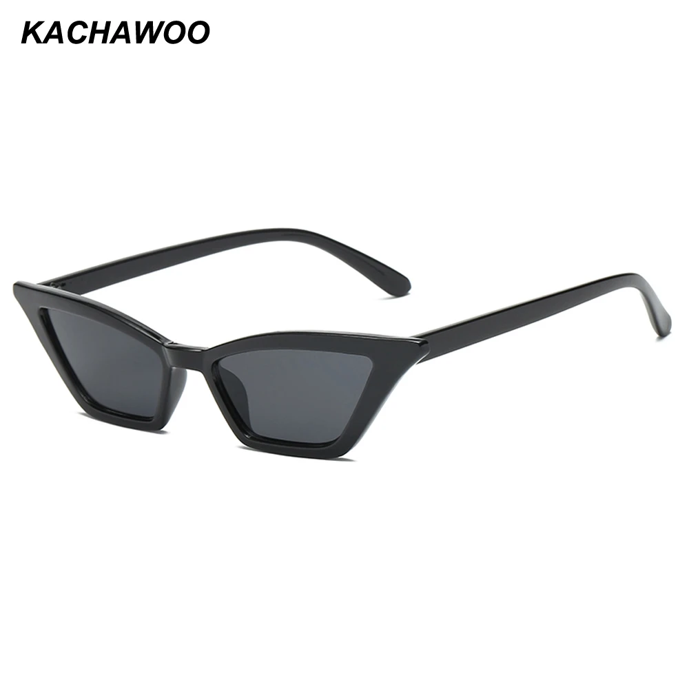 

Kachawoo wholesale 6pcs 2018 new small cat eye sunglasses for women black retro sun glasses female fashion accessories summer