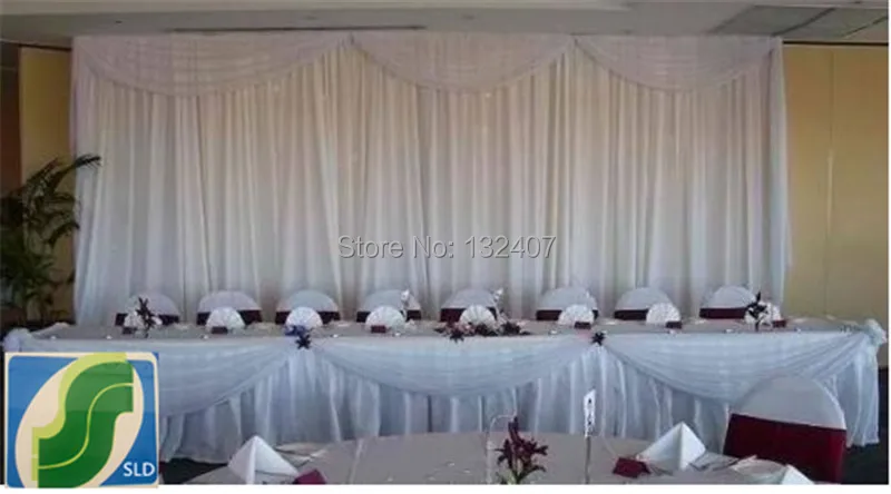 Wedding Decorations Ice Silk Fabric Curtain For Wedding Backdrop