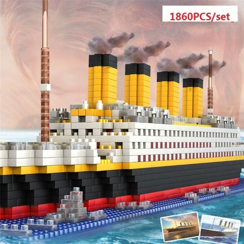 Big Titanic Jack Rose Figures Building Blocks Toy Fit with LEGO DIY Gift For Boy